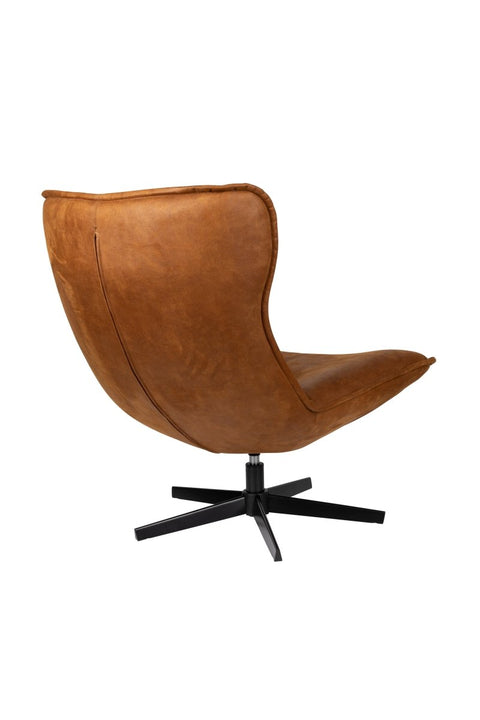 Loungefauteuil Thor Cognac Jacob Jenzens