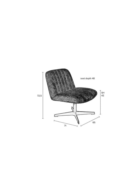 Loungefauteuil Bjorn Rib Groen Jacob Jenzens