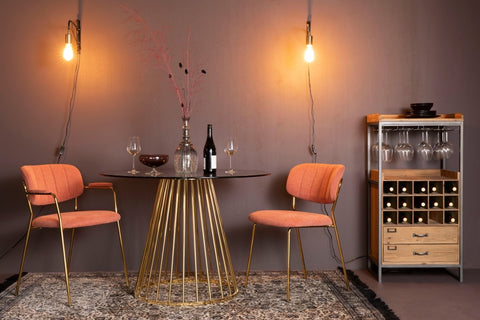 Stoel Linnea Goud/Roze Jacob Jenzens