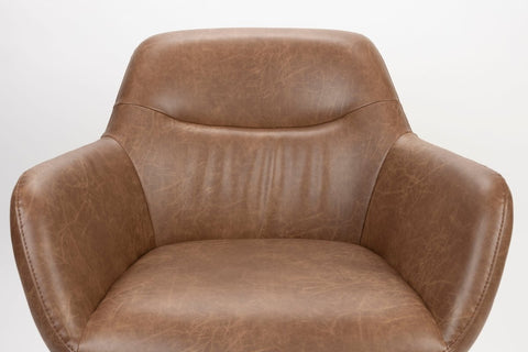 Loungefauteuil Filip Vintage Bruin Jacob Jenzens