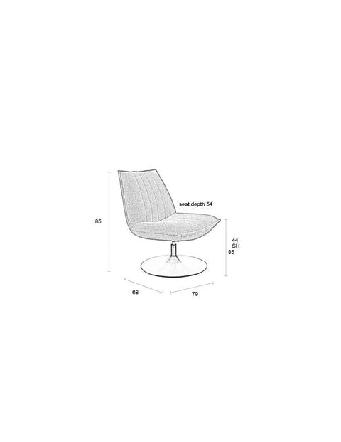 Loungefauteuil Jens Off-White Boucl�� Jacob Jenzens
