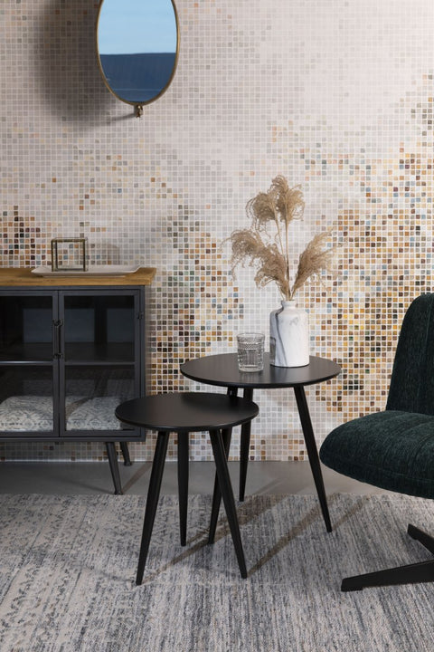 Bijzettafel Daven Zwart (set van 2) Jacob Jenzens