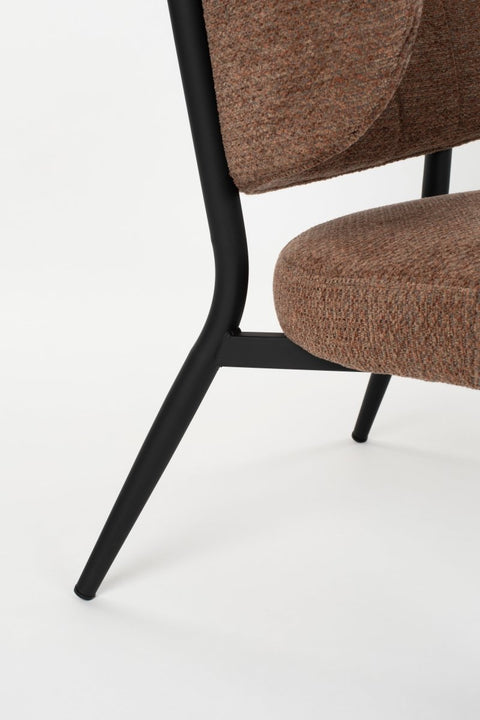 Loungefauteuil Anna Oranje Grijs Jacob Jenzens