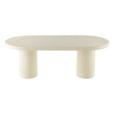 Eettafel Savannah Mircocement Organisch 180 cm Beige Mahom