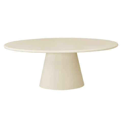 Eettafel Savannah Microcement Ovaal 200 cm Beige Mahom