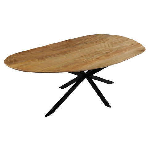 Mangohouten Eettafel Organisch Alessia 240x110 cm Mahom