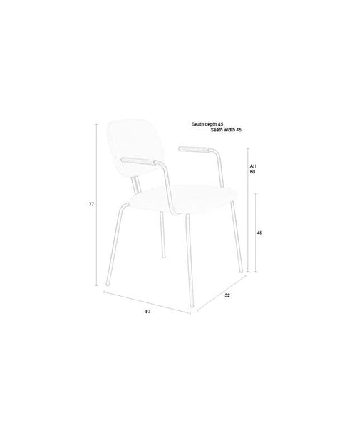 Fauteuil Freja Off-White Jacob Jenzens