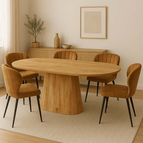 Mangohouten Eettafel Nova Capsule 210×100 cm Mahom