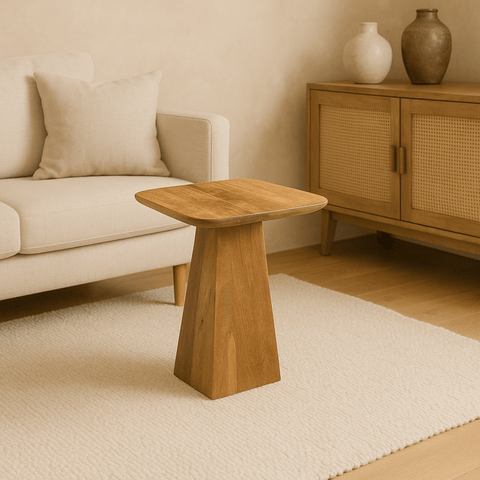 Mangohouten Salontafel Nova Vierkant 40x40 cm Mahom