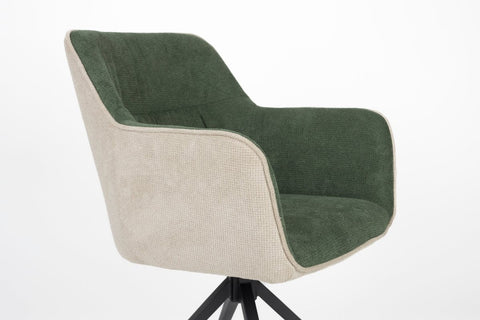 Fauteuil Sven Beige/Groen Jacob Jenzens