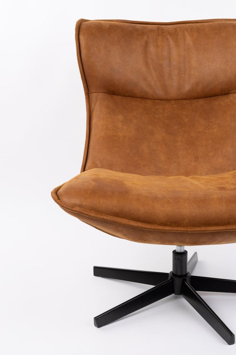 Loungefauteuil Thor Cognac Jacob Jenzens