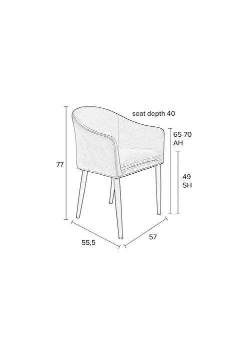 Fauteuil Astrid Grijs Jacob Jenzens