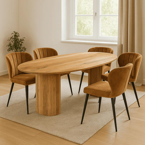 Mangohouten Eettafel Chiara 260x120 cm Mahom