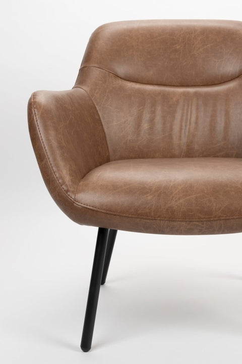 Loungefauteuil Filip Vintage Bruin Jacob Jenzens