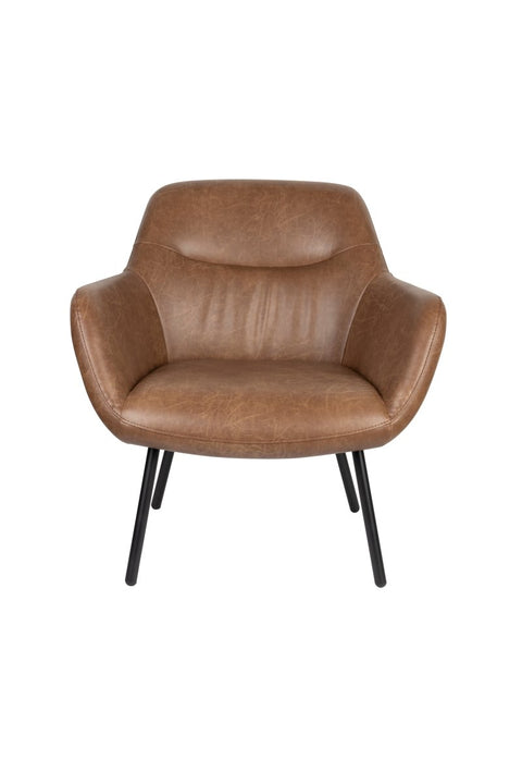 Loungefauteuil Filip Vintage Bruin Jacob Jenzens