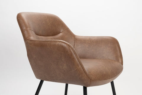 Loungefauteuil Filip Vintage Bruin Jacob Jenzens