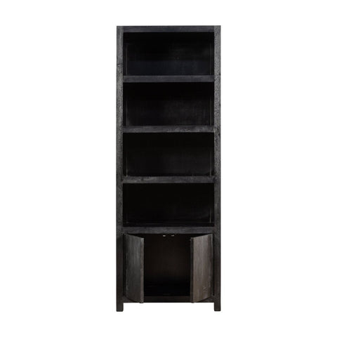 Mango wood Wall Cabinet Phoenix 80 cm (4 open compartments, 2 doors) Mahom