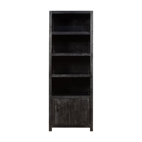 Mango wood Wall Cabinet Phoenix 80 cm (4 open compartments, 2 doors) Mahom