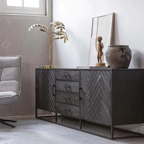 Mango Wood Sideboard Sienna 165 cm Mahom