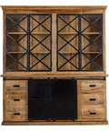 Mangohouten Buffetkast Denver 200 cm Dubbele Deurtjes X Mahom