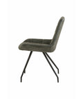 Eetkamerstoel Toulouse Groen met zwart onderstel Mahom
