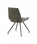 Eetkamerstoel Toulouse Groen met zwart onderstel Mahom