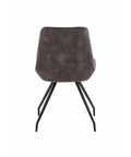 Eetkamerstoel Toulouse Antraciet met zwart onderstel Mahom