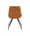 Eetkamerstoel Toulouse Cognac met zwart onderstel Mahom