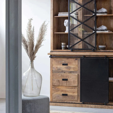 Mangohouten Buffetkast Denver 140 cm X Mahom