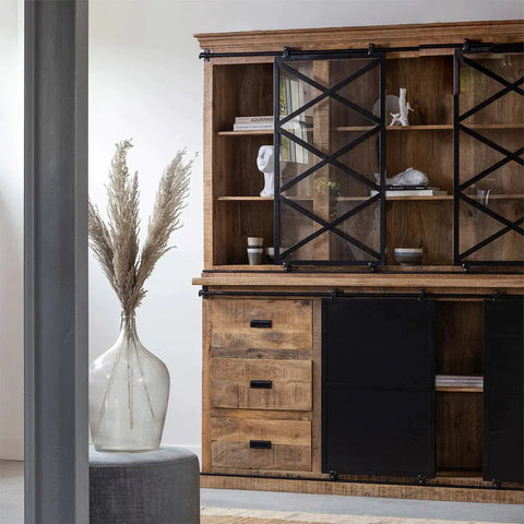 Mangohouten Buffetkast Denver 240×220 cm X Mahom