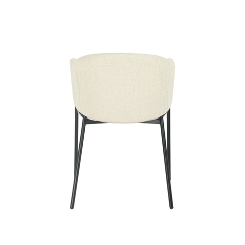 Dining room chair Dijon Beige with black Mahom base