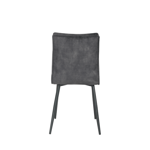 Dining room chair Angers Anthracite with black Mahom base