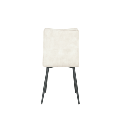 Dining room chair Angers Light gray with black Mahom base