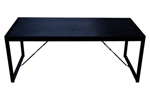 Mangohouten Eettafel Phoenix Black Rechthoek 140x90 cm Mahom