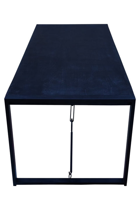 Mangohouten Eettafel Phoenix Black Rechthoek 140x90 cm Mahom