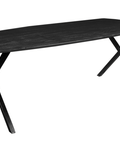 Mangohouten Eettafel Salerno Black Deens Ovaal 220x110 cm Mahom