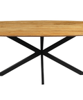Mangohouten Eettafel Vicenza Deens Ovaal 210x100 cm Mahom