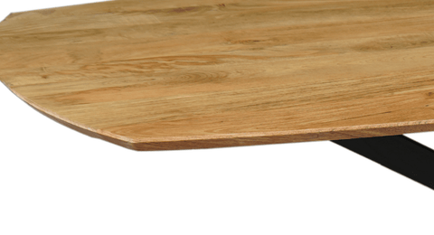 Mangohouten Eettafel Vicenza Deens Ovaal 160x100 cm Mahom