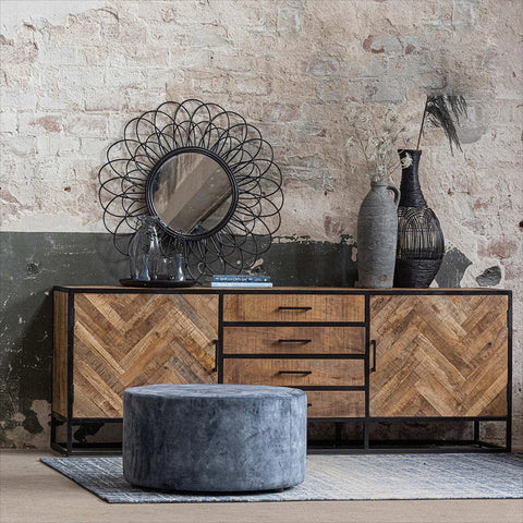 Mangohouten Dressoir New Haven 210 cm Mahom