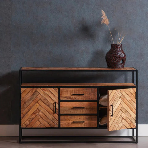 Mangohouten Dressoir Toronto 145x90 cm Mahom