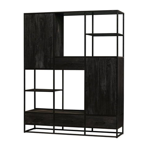 Mango wood shelving unit Florence XXL Mahom