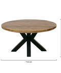 Mangohouten Eettafel Madison Rond 110 cm Mahom - MangohoutonlineMangohouten Eettafel Madison Rond 110 cm Mahom