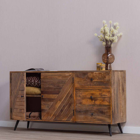 Mango wood sideboard Alamo 165 cm Mahom