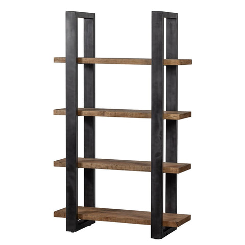 Mangohouten Boekenkast Durham 120 cm Mahom