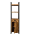 Mangohouten Boekenkast Plano met 1 deur en 1 lade Mahom
