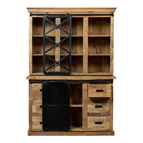 Mangohouten Buffetkast Denver 160x220 cm X Enkele Deur Mahom