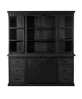 Mangohouten Buffetkast Denver Black 200×220 cm Recht Mahom