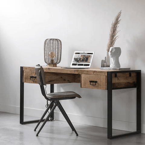 Mango wood desk Anaheim 150 cm Mahom