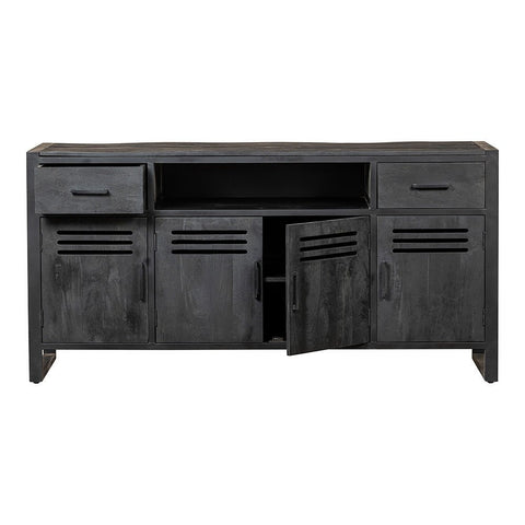 Mangohouten Dressoir Henderson Black 180 cm Mahom