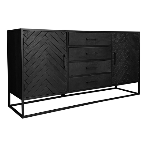 Mangohouten Dressoir Sienna 165 Mahom - Mangohoutonline